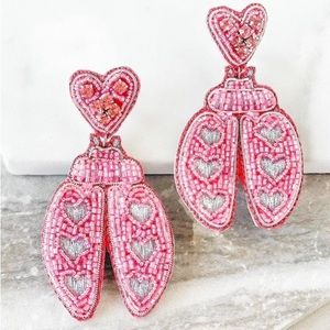 Valentines 💘 Day earrings Love 💗 🐞 bug
